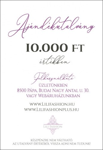 Ajándékutalvány 10.000 Ft