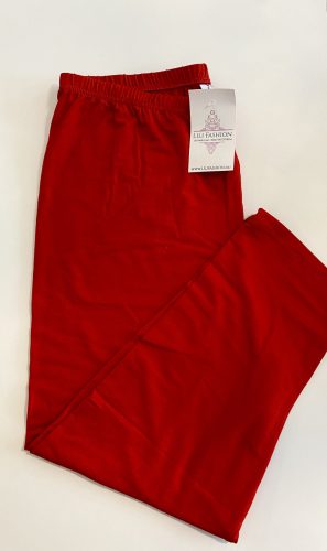 Fashion by Nono 3/4-es pamut leggings, piros