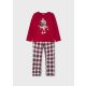 Mayoral kislány pizsama, piros-mintás  98-től 140-es méretig
