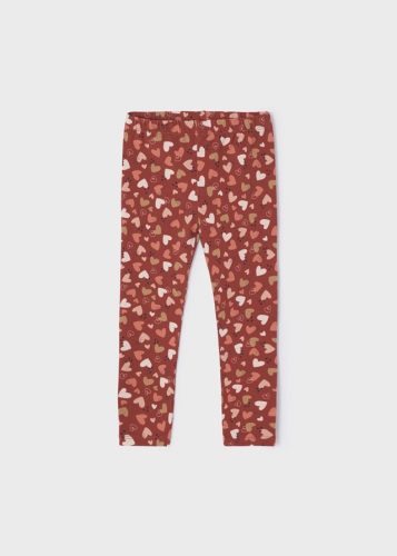 Mayoral kislány leggings, mályva-szivecskés mintás