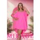 Mirage Zsüsztin szatén szilk tunika, uv pink