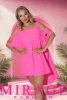 Mirage Zsüsztin szatén szilk tunika, uv pink