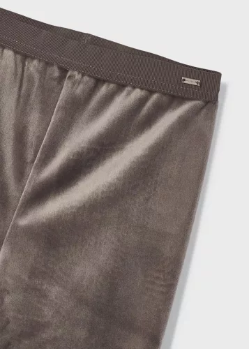 Mayoral mini kislány puha plüss leggings, kávébarna