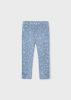 Mayoral kislány apró virágmintás tavaszi/nyári leggings, világos kék 104