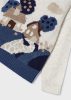 Mayoral mini kislány házikó mintás pulóver, kék