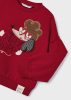 Mayoral mini kislány mintás pulóver, piros