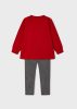 Mayoral mini kislány feliratos pulóver és tyúkláb mintás leggings szett