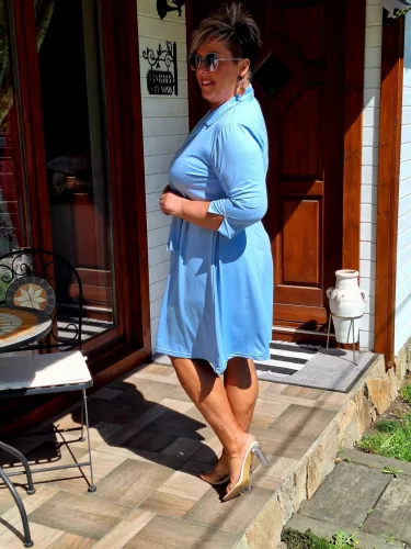 Fashion by Nono Lia ruha, kék 4XL méretben