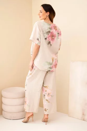 Bloom könnyed szett övvel, bézs