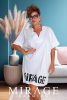 Mirage Fashion Minoretta puplin lezser tunika, fehér