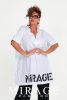 Mirage Fashion Minoretta puplin lezser tunika, fehér