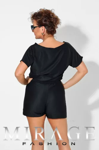 Mirage Grecce szatén szilk overál, fekete