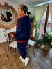 Fashion by Nono Amanda felső, sötétkék 4XL méretben