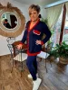 Fashion by Nono Amanda felső, sötétkék 4XL méretben