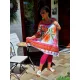 Fashion by Nono Jázmin tunika/ruha, fehér-mintás 4XL méretben