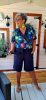 Fashion by Nono Shortos overál, sötétkék-mintás 3XL méretben