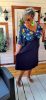 Fashion by Nono Tekla ruha, sötétkék-mintás 4XL méretben