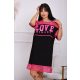 Mirage Love hálós pink betétes ruha