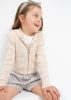 Mayoral kislány bordázott cipzáras pulóver, bézs 104