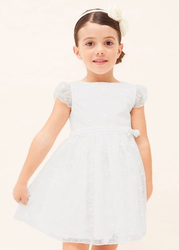 Mayoral kislány gyönyörű alkalmi ruha, hófehér 134