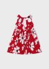 Mayoral kislány csodaszép virágmintás ruha, piros 116