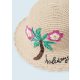Mayoral vidám fonott nyári kalap pálmafa-virág díszítéssel 52