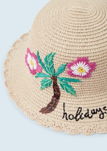 Mayoral vidám fonott nyári kalap pálmafa-virág díszítéssel 54
