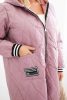 Sporty steppelt átmeneti kabát, sötét pink