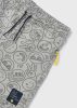 Mayoral kisfiú emoji mintás pamut rövidnadrág, világos szürke
