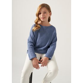 Mayoral lány vékony kötött tavaszi pulóver, kobalt kék