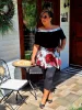 Fashion by Nono Anissza felső, fekete 2XL méretben