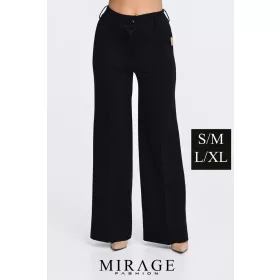   Mirage Palina gombos/zsebes élvasalt szövetnadrág, fekete S/M méretben
