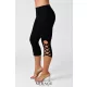 Mirage 3/4-es pamut leggings, fekete XL méretben