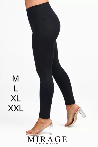 Mirage Magas derekú leggings, fekete L méretben