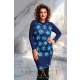 Mirage Briana ruha, sötétkék-mintás
