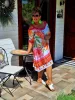 Fashion by Nono Jázmin tunika/ruha, fehér-mintás 3XL méretben
