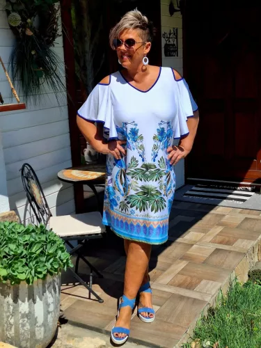 Fashion by Nono Apollónia ruha, mintás 5XL méretben ELŐRENDELHETŐ, ÉRKEZÉSE 05.28.