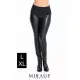 Mirage műbőr-pamut leggings, fekete L méretben