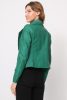 Nancy öcobőr dzseki, zöld M méretben