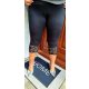 Fashion by Nono csipkés aljú 3/4-es leggings, fekete 2XL méretben