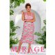 Mirage Orgona hátul pántos hosszított trikóruha, szürke-pink