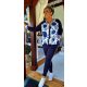 Fashion by Nono Xéna jogging szett, sötétkék-fehér mintás 3XL méretben