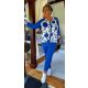 Fashion by Nono Xéna jogging szett, királykék-mintás 2XL méretben