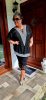 Fashion by Nono Léda felső, fekete-ezüst lurex 2XL méretben