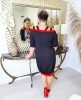 Fashion by Nono Priscilla ruha, fekete-mintás 5XL