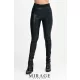 Mirage elasztikus műbőr leggings, fekete M méretben