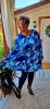 Fashion by Nono Olivia ruha/tunika, kék mintás 5XL méretben