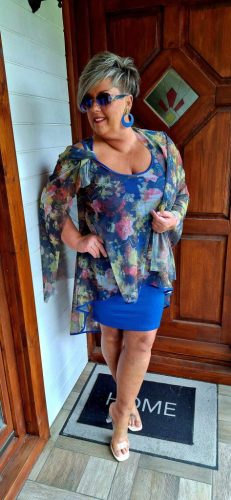 Fashion by Nono Atina ruha stólával, királykék 2XL méretben