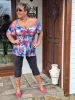 Fashion by Nono Kiara felső, mintás 5XL méretben