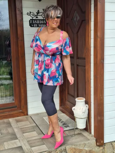Fashion by Nono Kiara felső, mintás 5XL méretben